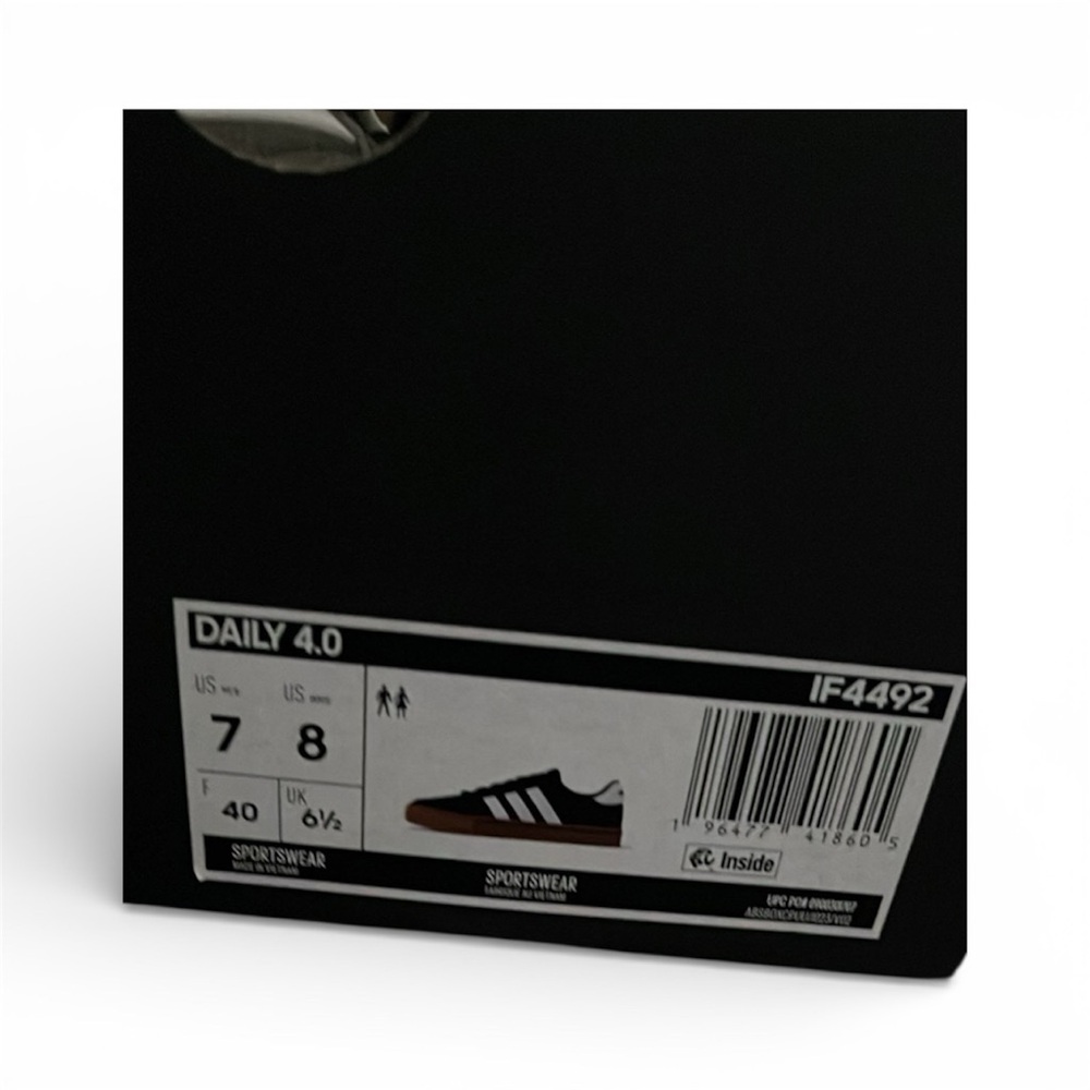 Adidas Daily 4.0 Black and White Shoes